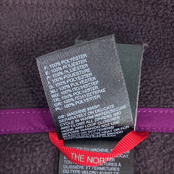 Small Purple Pullover North Face Women's Microvelour 1/4-Zip Fleece Layer Jacket - Picture 6 of 10